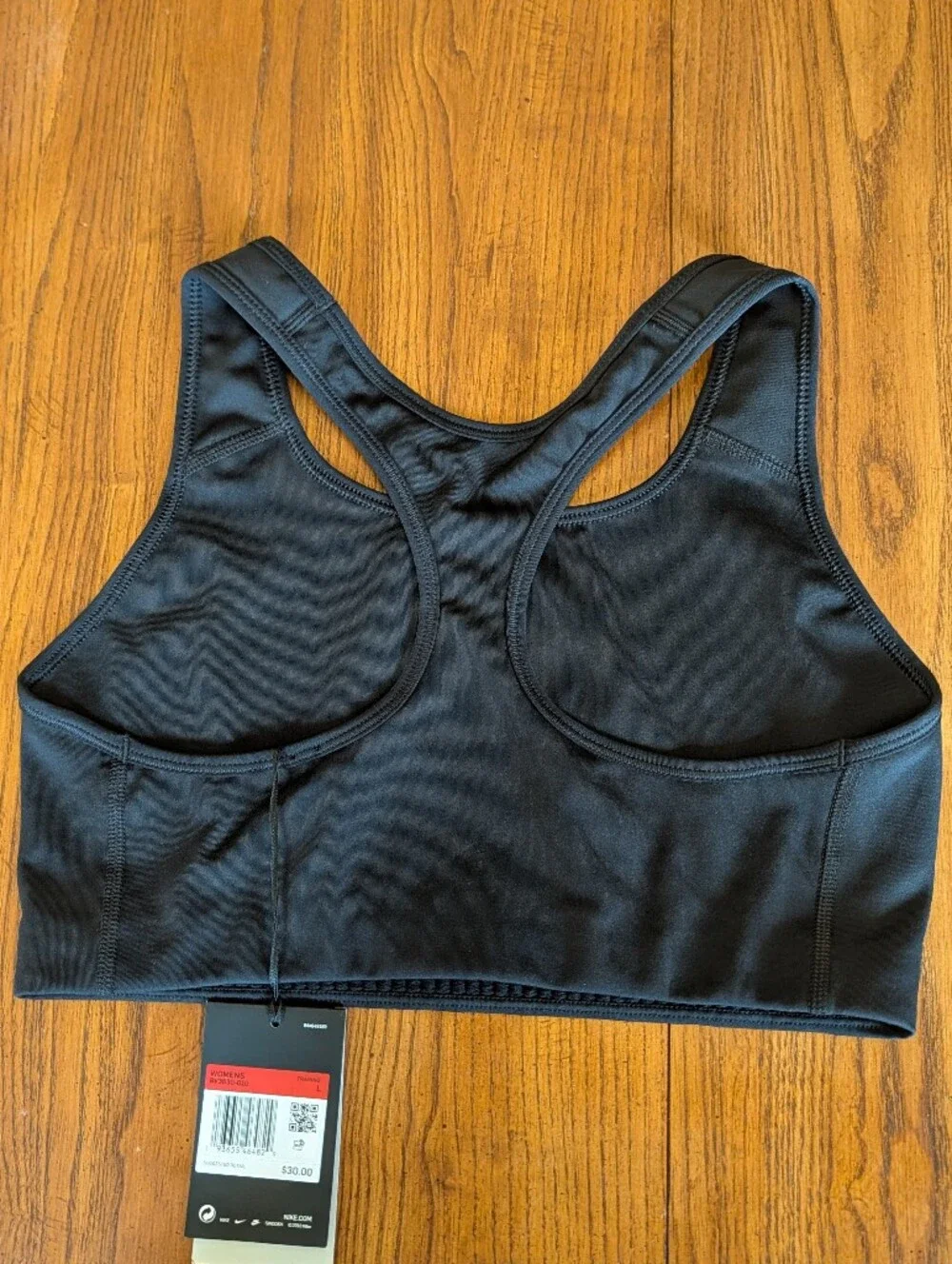Nike Swoosh Sports Bra - Medium Support - Black - Size Large - NWT
